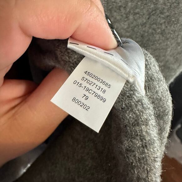 Chico's Gray Knit Sweater Hardware Detail Cardigan Sweater Size 1 Women's Medium - Picture 5 of 6